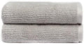 Light Grey Ribbed Bamboo Hand Towel Set