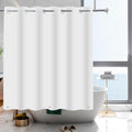 White Hook Free PEVA Shower Curtain Liner