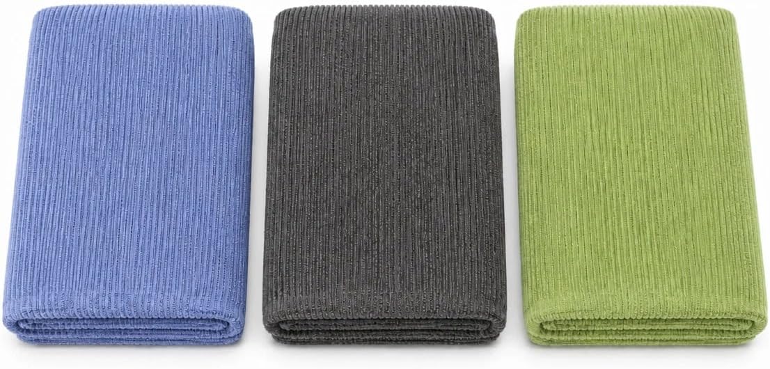 Multi-Colored Zero Twist Cotton Bath Towel Set