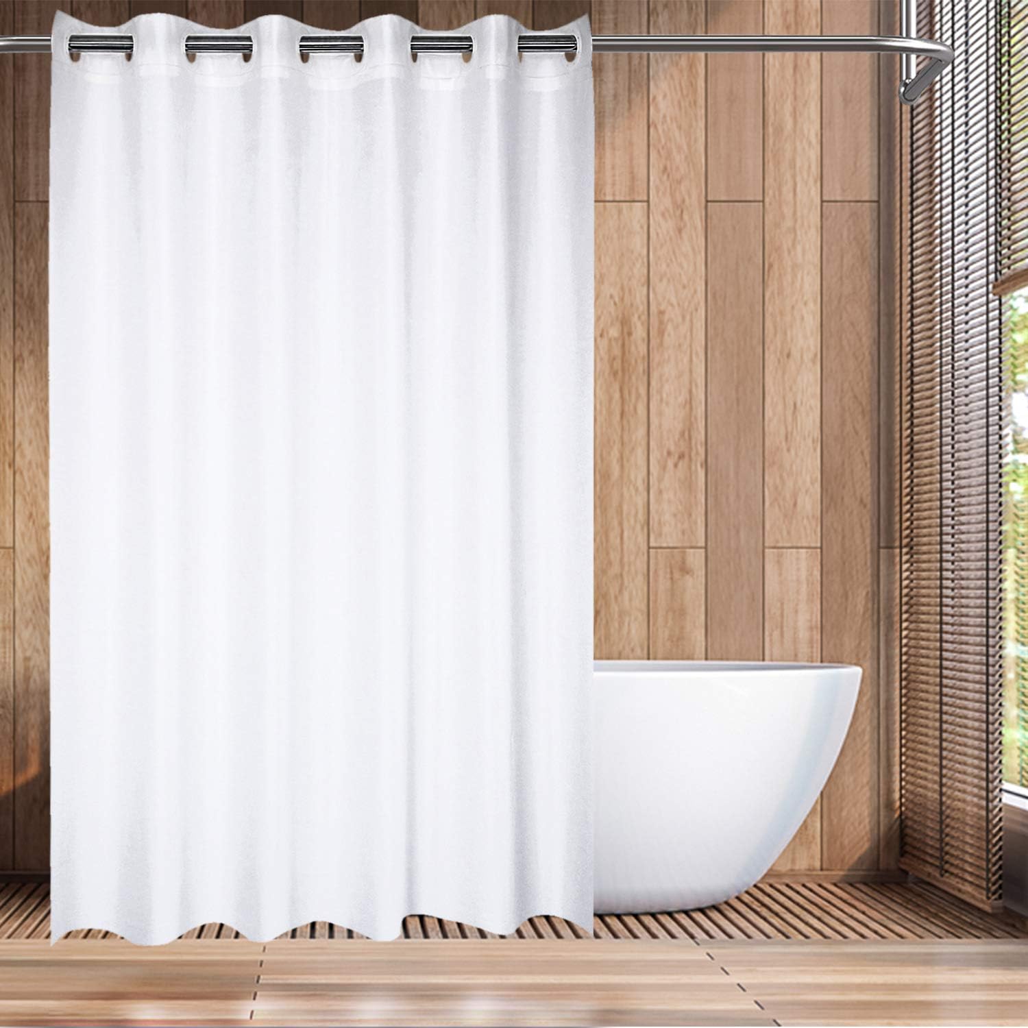 Frost Hookless PEVA Shower Curtain Liner