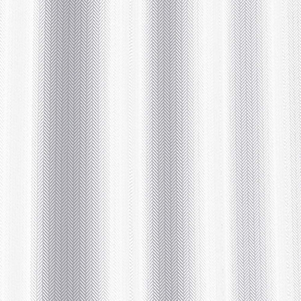 Bright White Hookless Fabric Shower Curtain Set