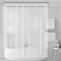 Extra Wide PEVA Clawfoot Tub Shower Curtain Set