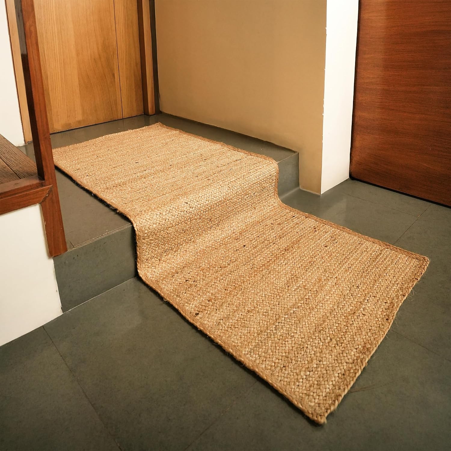 Braided Natural Handwoven Jute Runner Rug