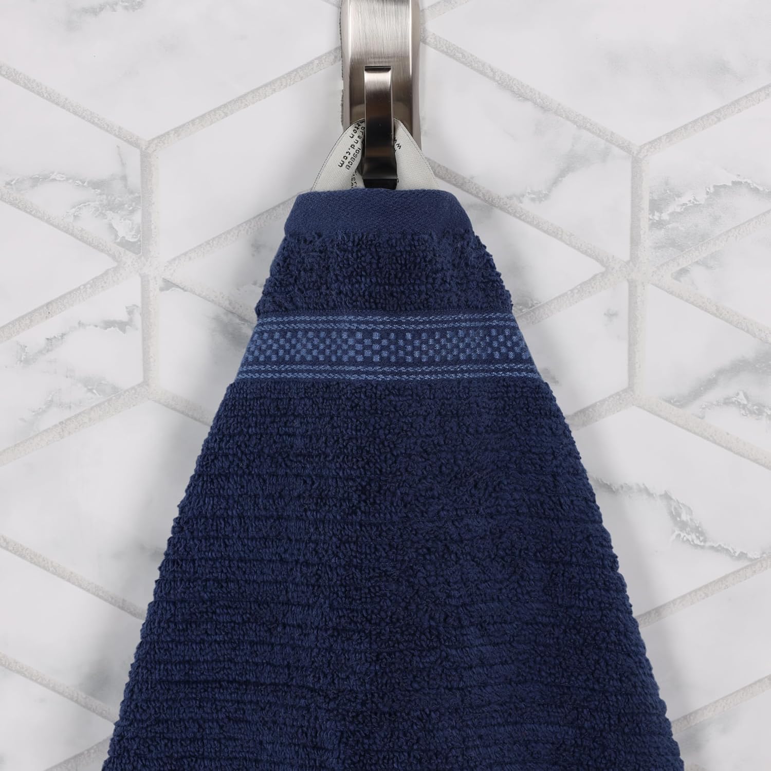 Navy Blue Zero Twist Cotton Towel Set