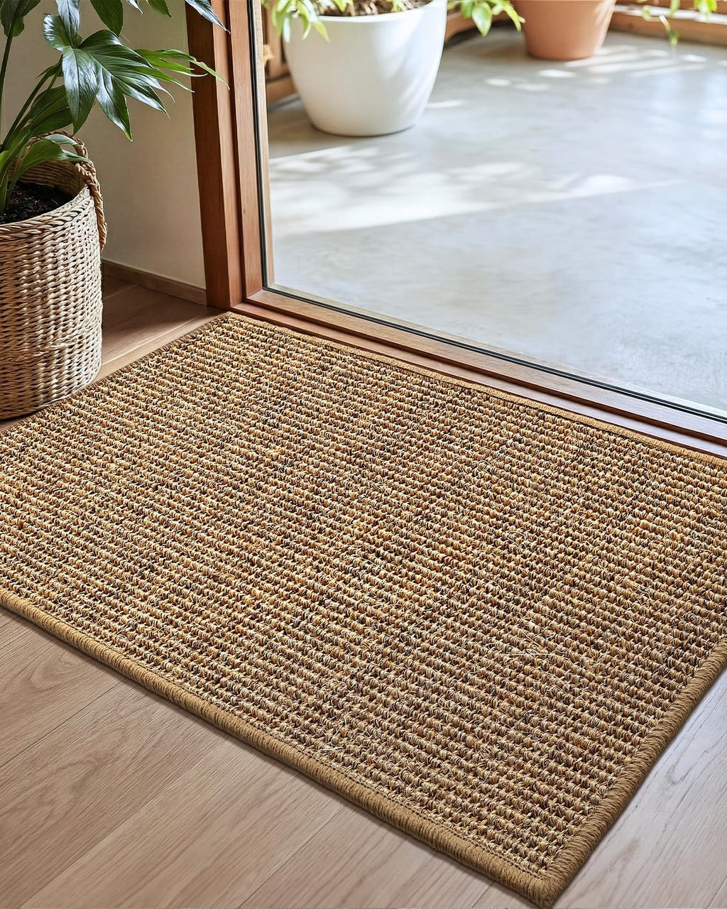 Handwoven Natural Jute Entry Rug