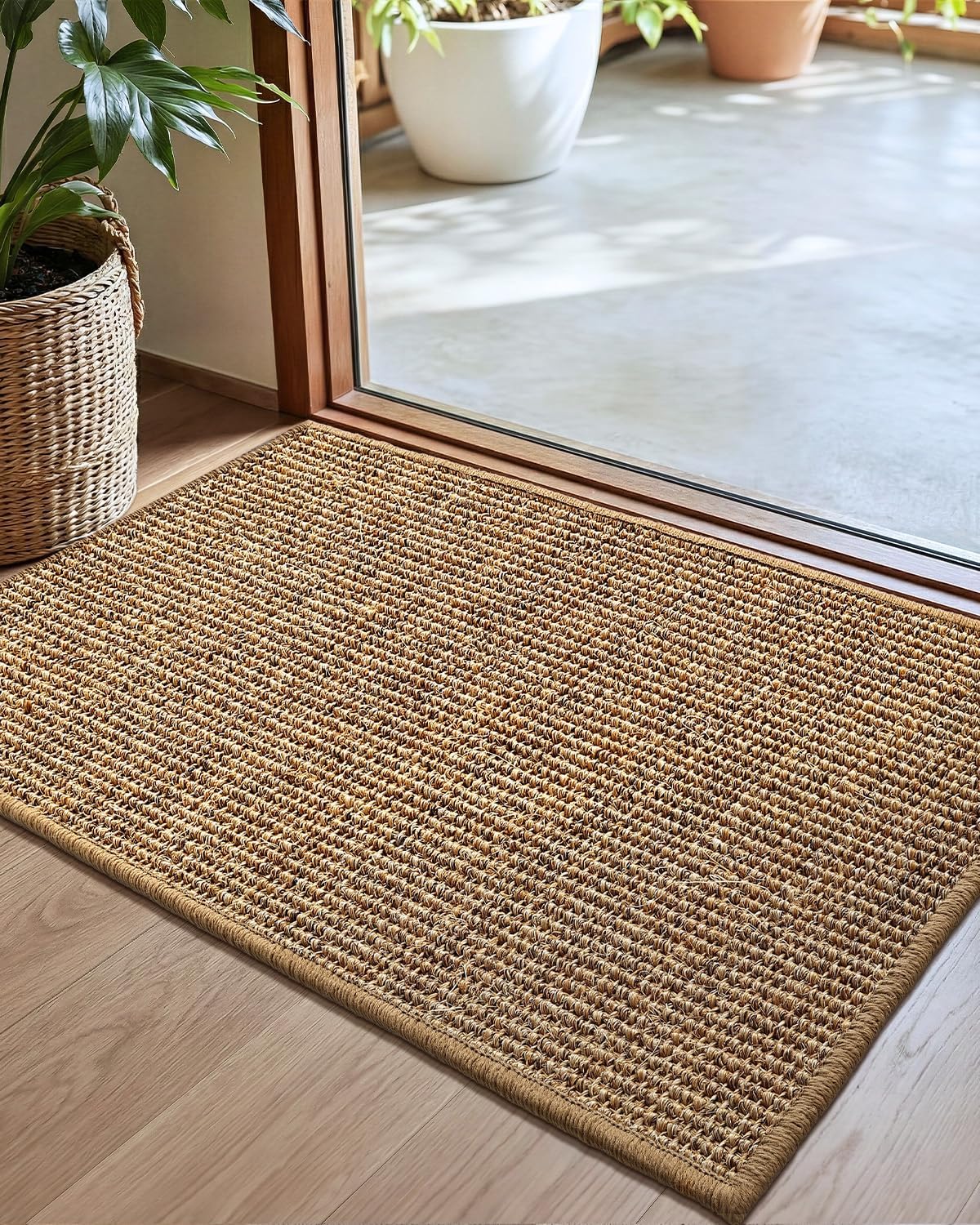 Handwoven Natural Jute Entry Rug