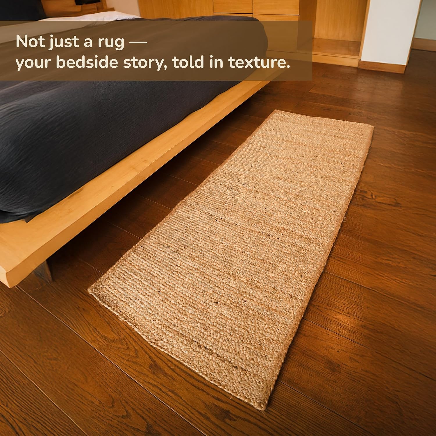 Braided Natural Handwoven Jute Runner Rug