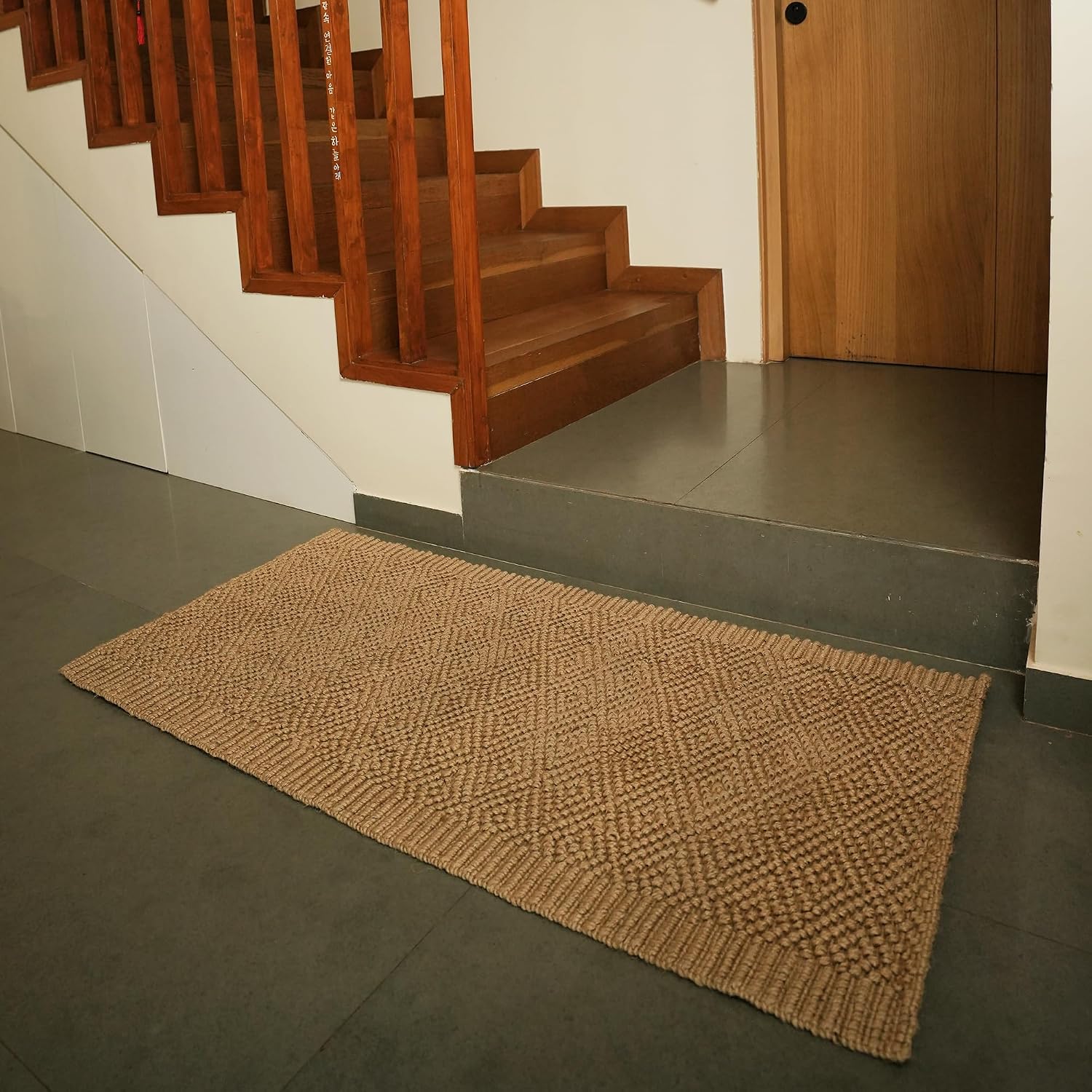 Braided Natural Handwoven Jute Runner Rug