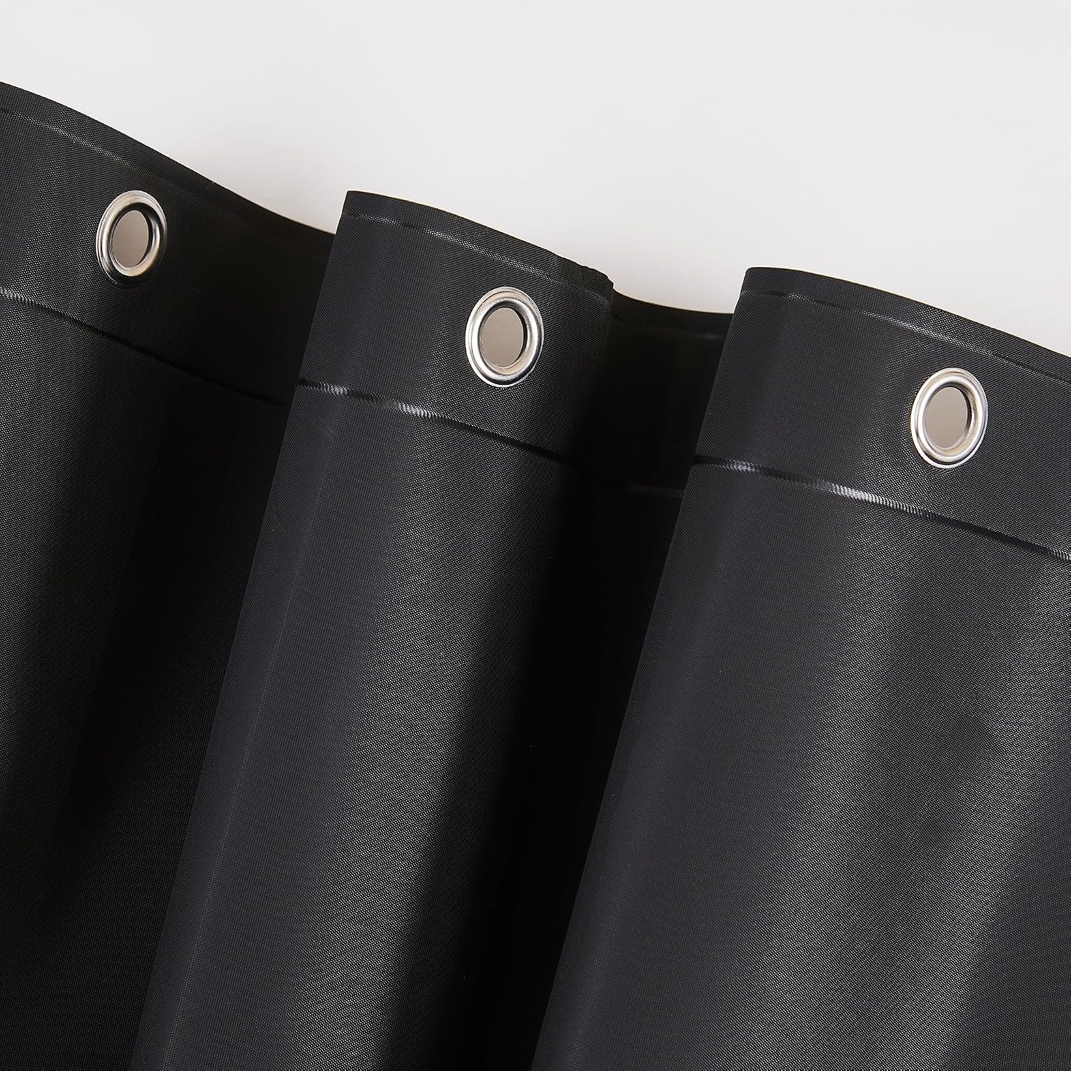 Black PEVA Shower Curtain Liner