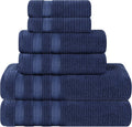 Navy Blue Zero Twist Cotton Towel Set