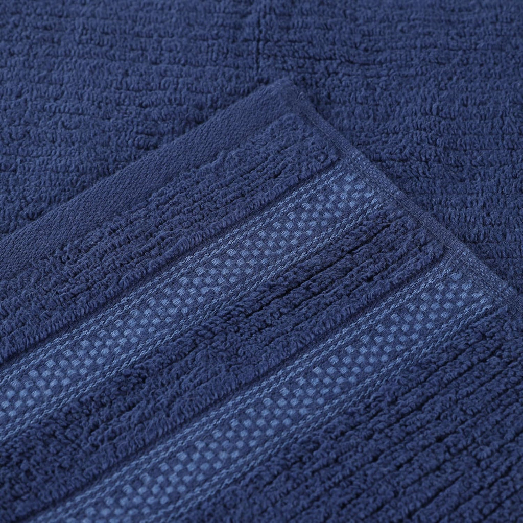 Navy Blue Zero Twist Cotton Towel Set