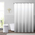 Ombre Grey Waffle Weave Shower Curtain