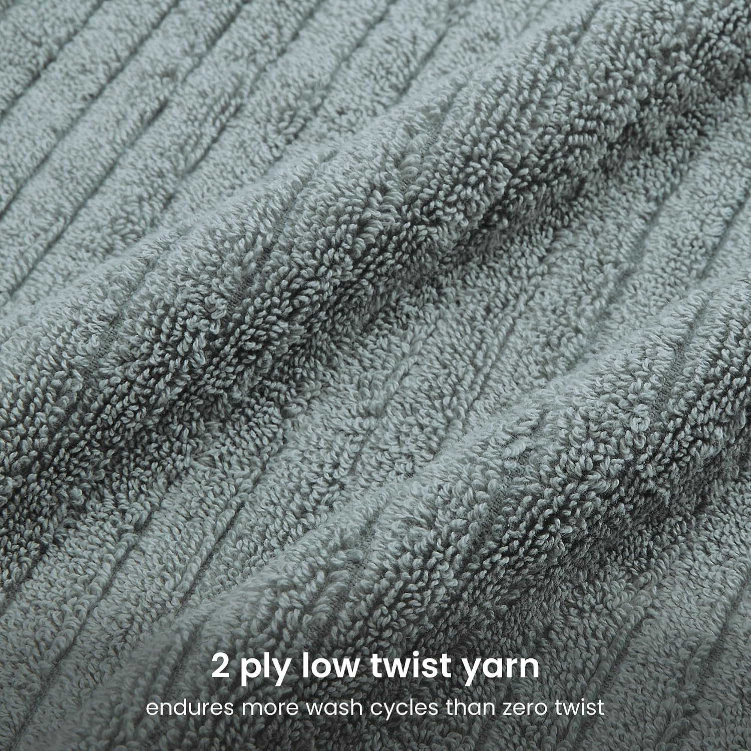 Organic Cotton Ribbed Towel Set