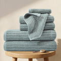 Organic Cotton Ribbed Towel Set